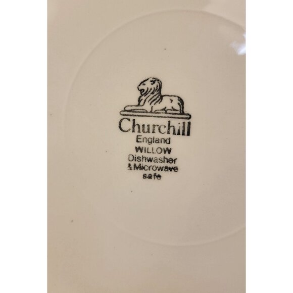 Vintage Churchill Blue Willow Serving Platter - Picture 3 of 9